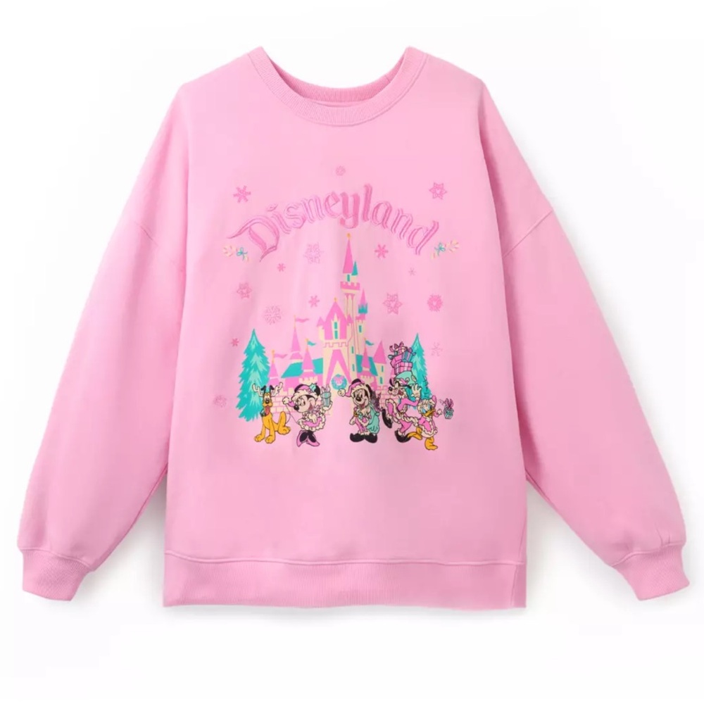 Disneyland Santa Mickey Mouse & Friends Holiday Pullover Sweatshirt